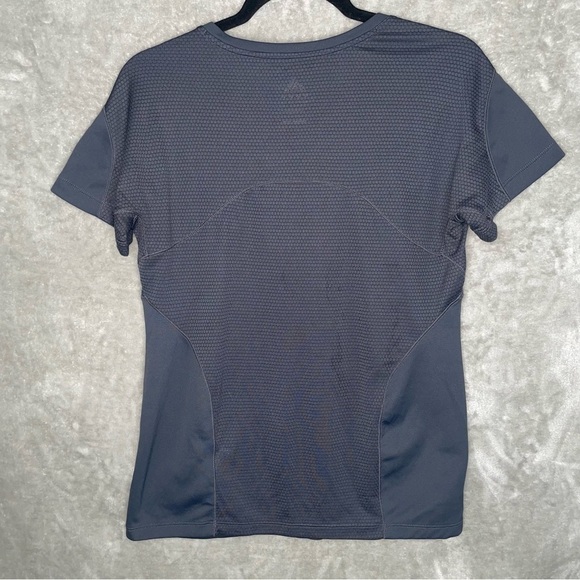 Set of 2 Adidas Athletic Short Sleeve Activewear Black Tops Medium & Large - Picture 7 of 9